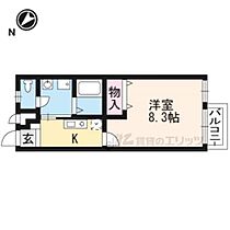 アンプルールエアリーズ 103 ｜ 京都府京都市伏見区桃山水野左近西町（賃貸アパート1K・1階・26.08㎡） その1