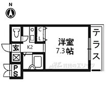 エステ－ラ 105 ｜ 京都府京都市南区上鳥羽南塔ノ本町（賃貸マンション1K・1階・24.00㎡） その2