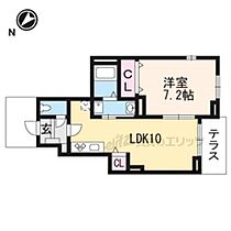 サンタ・ピーク 101 ｜ 京都府宇治市木幡南山（賃貸アパート1LDK・1階・40.04㎡） その1