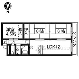 第5コーポきたむら 2階3LDKの間取り