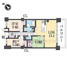 パデシオン小倉駅南 3LDKの間取図画像