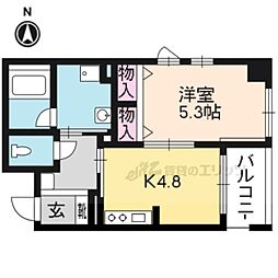 武三ビルディング 1DKの間取図画像