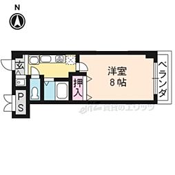 ヴィランセンワアネックス 1Kの間取図画像