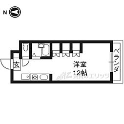 アミュージア'91 1Kの間取図画像