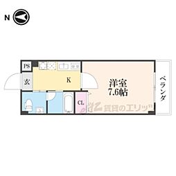 ルーミネス芦谷 1Kの間取図画像