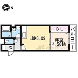compassion7 1LDKの間取図画像