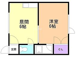 ホークハイツII 1階/106