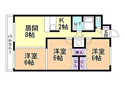 間取図画像 3LDK