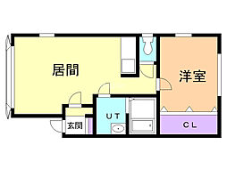 間取図画像 1LDK