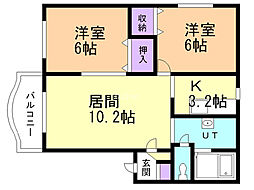 間取図画像 2LDK