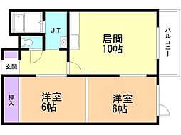 間取図画像 2LDK