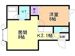 間取図画像 1LDK