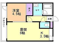 ほのぼのハイツ3 2階/205