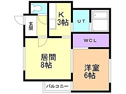 リバーサイド・ラピュタNサイド 3階/B33