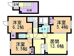 プリモパラッツォ 3LDKの間取図画像