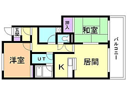 間取図画像 2LDK