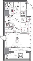 JR総武線 亀戸駅 徒歩10分の賃貸マンション 8階1Kの間取り