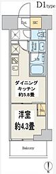 都営浅草線 本所吾妻橋駅 徒歩2分の賃貸マンション 2階1DKの間取り