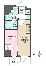 東京メトロ半蔵門線 錦糸町駅 徒歩3分の賃貸マンション 3階1DKの間取り