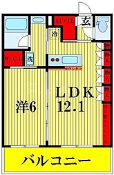 京成押上線 八広駅 徒歩7分の賃貸マンション 4階1LDKの間取り
