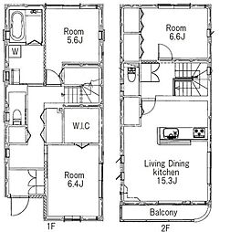 東京メトロ半蔵門線 錦糸町駅 徒歩12分の賃貸一戸建て 3LDKの間取り