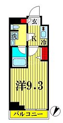 東京メトロ半蔵門線 押上駅 徒歩8分の賃貸マンション 2階1Kの間取り