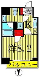 東京メトロ半蔵門線 錦糸町駅 徒歩5分の賃貸マンション 7階1Kの間取り