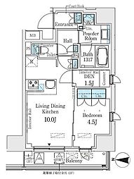 ベルファース錦糸町South 1SLDKの間取図画像