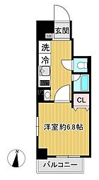 都営大江戸線 両国駅 徒歩5分の賃貸マンション 10階1Kの間取り