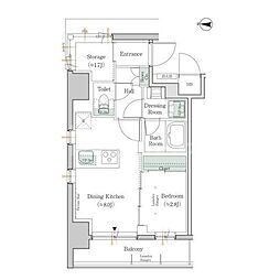 JR総武線 亀戸駅 徒歩7分の賃貸マンション 5階1SLDKの間取り