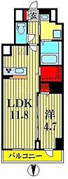 ローヤルマンション 1LDKの間取図画像