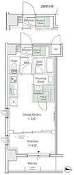 ワンルーフレジデンス亀戸 1DKの間取図画像