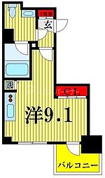 ラ・グラース押上2 ワンルームの間取図画像