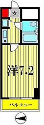 S-FORT錦糸町 1Kの間取図画像