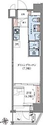 CREATIF蔵前 1DKの間取図画像