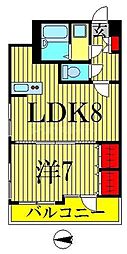 ワコーレ錦糸町マンション 1LDKの間取図画像