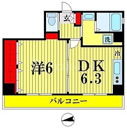 monoterrAce 1DKの間取図画像