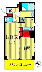 ブランシエスタ森下 1LDKの間取図画像