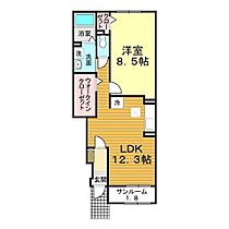 山口県下関市豊浦町大字川棚11577-17（賃貸アパート1LDK・1階・50.44㎡） その2