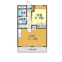 山口県下関市一の宮住吉3丁目6-60（賃貸アパート1LDK・2階・41.04㎡） その2