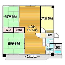 山口県下関市山の田本町18-10（賃貸マンション3LDK・3階・67.89㎡） その2