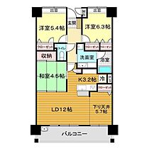 エバーライフグランポート下関駅南壱番館 909 ｜ 山口県下関市東大和町1丁目3-1（賃貸マンション3LDK・9階・81.26㎡） その2