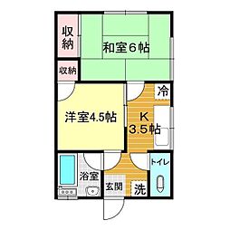 間取図画像 2K