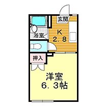 山口県下関市椋野町1丁目27-40（賃貸アパート1K・2階・21.21㎡） その2