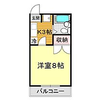 メゾンT2 203 ｜ 山口県下関市一の宮町3丁目2-26（賃貸アパート1K・2階・22.90㎡） その2