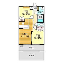 山口県下関市吉見本町2丁目1-7（賃貸アパート2LDK・1階・54.00㎡） その2