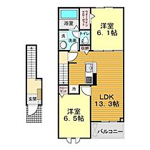 山口県下関市小月南町10-49（賃貸アパート2LDK・2階・59.58㎡） その2