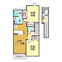 山口県下関市王司神田2丁目1番11号（賃貸アパート2LDK・2階・58.48㎡） その2