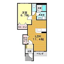 山口県下関市王司上町2丁目6-31（賃貸アパート1LDK・1階・44.53㎡） その2