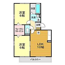 山口県下関市大字田倉151-1（賃貸アパート2LDK・3階・50.40㎡） その2